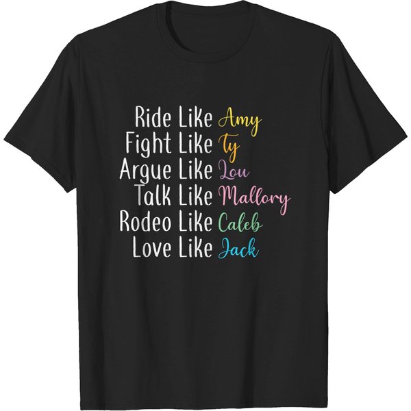 Heartland Funny Shirt Ride Like Amy Love Like Jack T Shirt-image