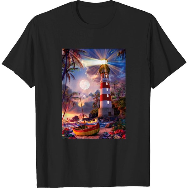 Lighthouse Beach - Lighthouse - T-Shirt-image