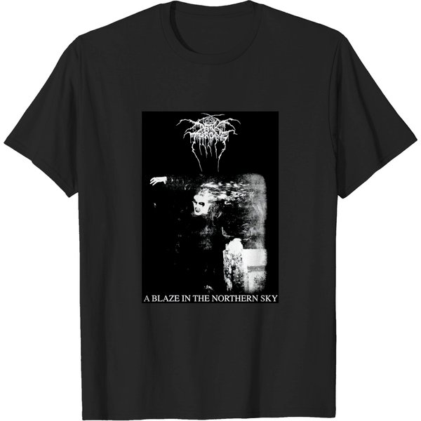 Darkthrone T-Shirt, A Blaze In The Northern Sky Black Metal Norwegian Black Metal T-Shirt-image
