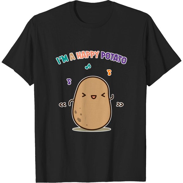 Happy Potato - Potato - T-Shirt-image
