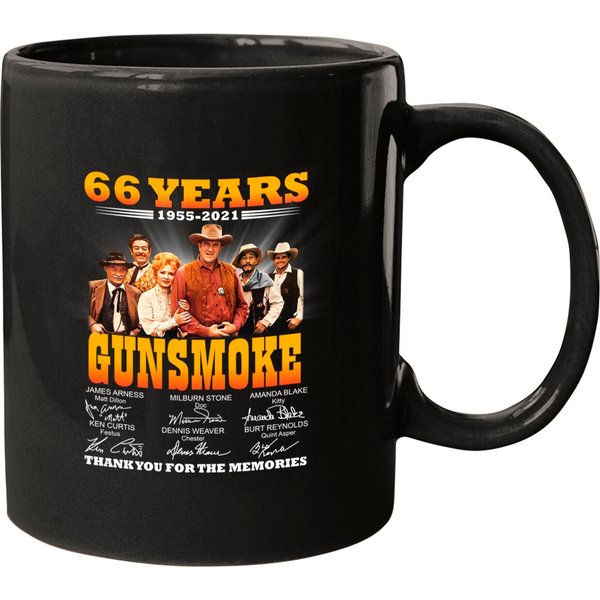 66 Years Anniversary Gunsmoke Mugs Gift,-image