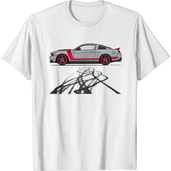 Burning Out Marks-Silver - 2012 Boss 302 - T-Shirt-image