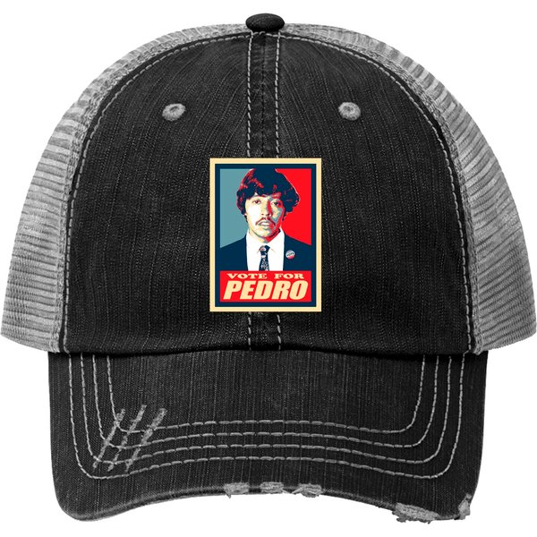 Vote For Pedro Nostalgic Funny Movie Gift - Vote For Pedro Print Trucker Hats-image