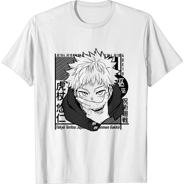 Jujutsu Kaisen Itadori Yuji Japanese Anime T Shirt-image
