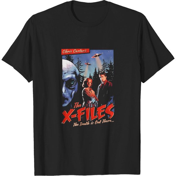 Vintage Poster The X-Files The Truth Is Out There T-Shirt, The X Files Shirt Gift For Fan, Mulder And Scully Shirt, Alien Shirt-image