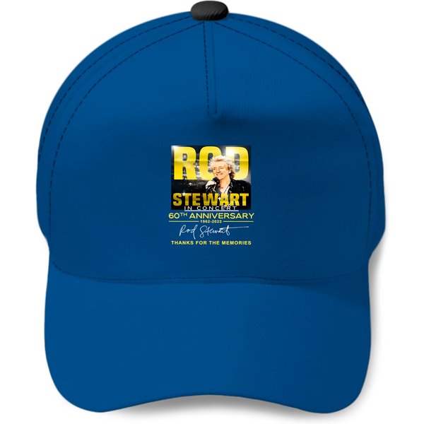 Rod Stewart In Concert 60Th Anniversary Signatures Thanks For The Memories Baseball Cap-image