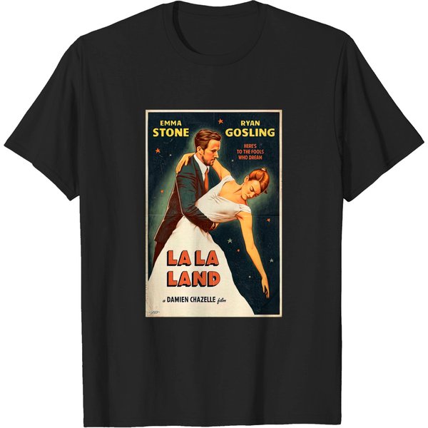 Vintage La La Land Movie Graphic T-Shirt-image