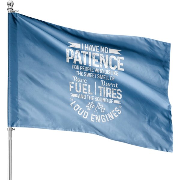 Mens Drag Racing Race Car Funny Gift For Men House Flags-image