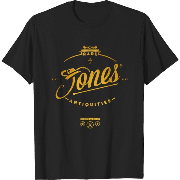 Jones' Rare Antiquities - Gold - Indiana Jones - T-Shirt-image