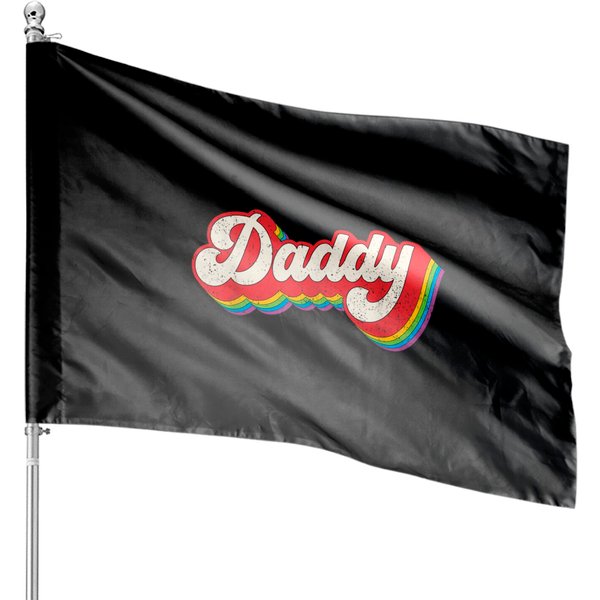 Daddy Gay Pride Month Lgbtq Fathers Day Rainbow Flag Lgbt House Flags-image