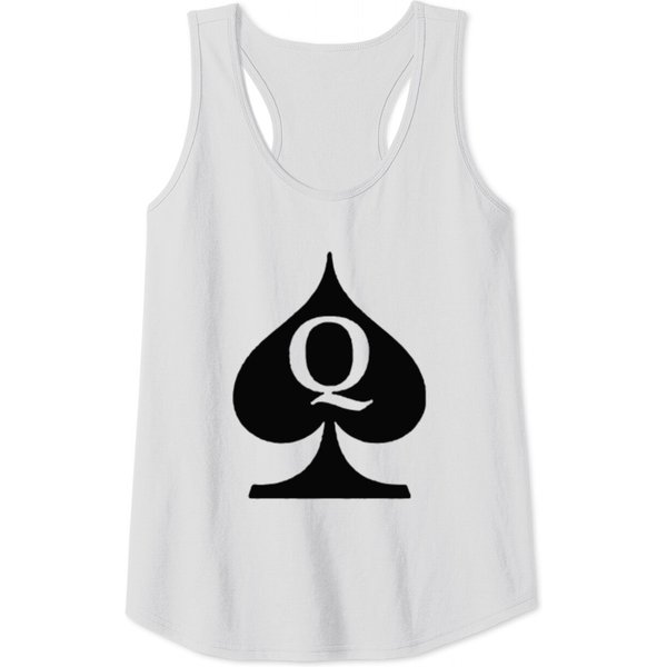 Queen Of Spades Funny Logo Tank Tops-image