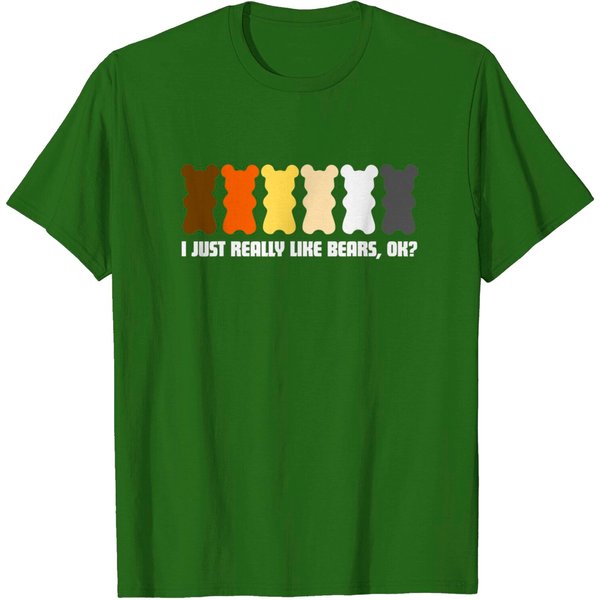 Mens Cool Rainbow Gay Bear Tee Funny 2019 Mens Gay Pride Month T-Shirt-image