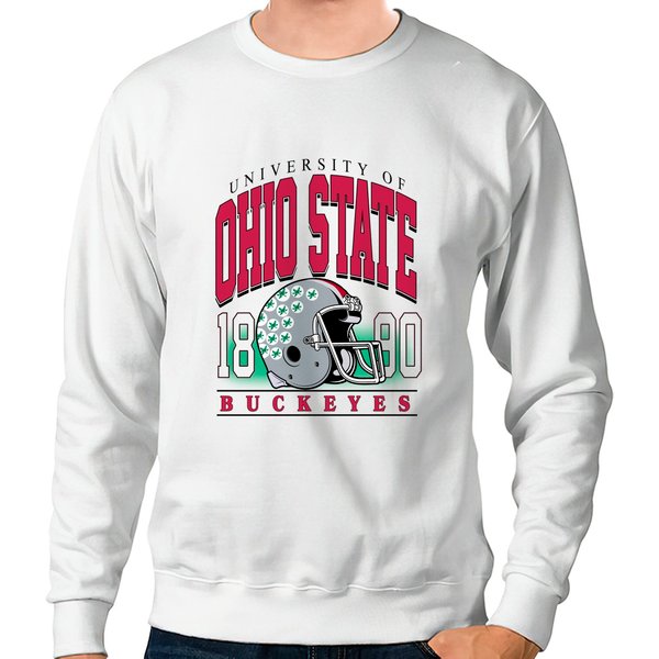 Vintage Ohio State Sweatshirt, Distressed Ohio State Sweatshirt-image