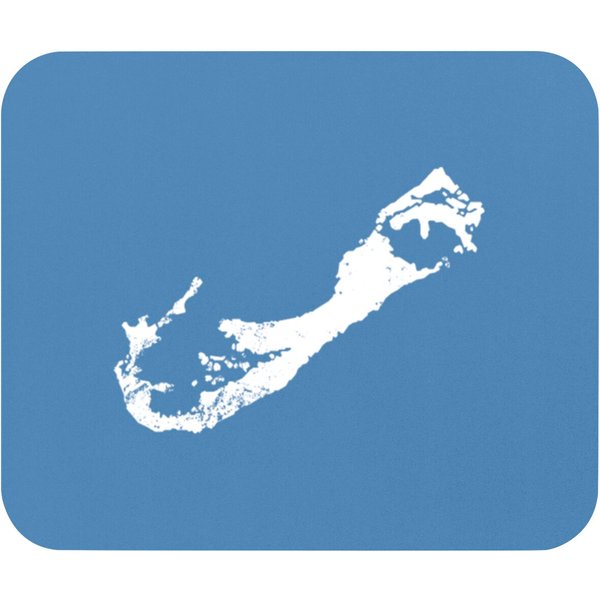 Bermuda Plain Map Mouse Pads