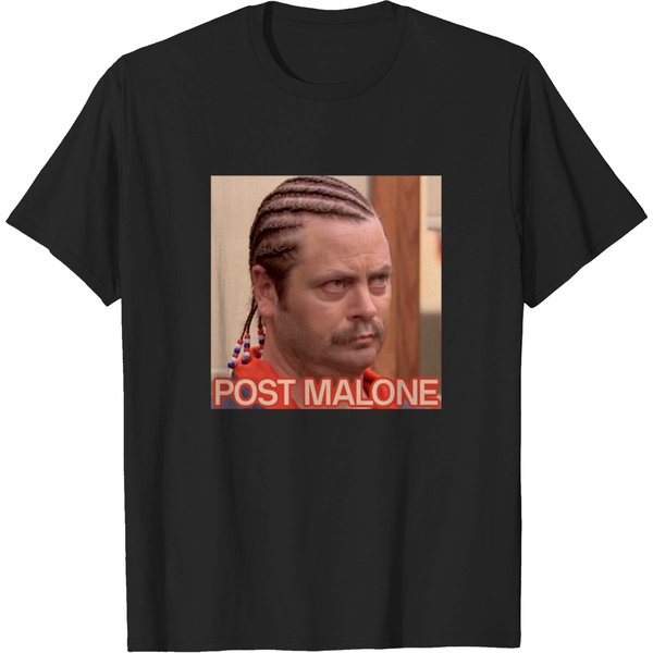 Post Malone - Ron Swanson - T-Shirt-image