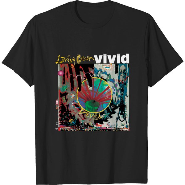 Living Colour Rock Band Legend Vivid Album T-Shirt Funny Shirt, Heavy Metal T-Shirt-image