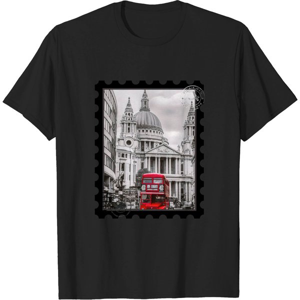 Stamp London Bus - London Bus - T-Shirt-image