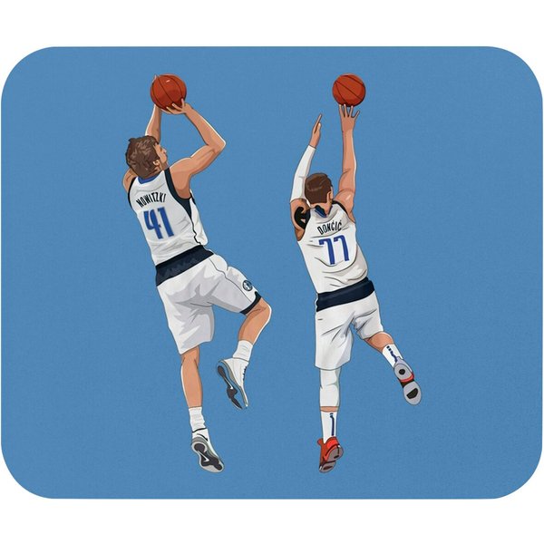 Dirk Nowitzki X Luka Doncic Mouse Pads-image