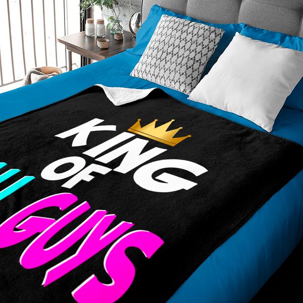 King Of Fall Guys Baby Blanket Geschenk Gamer Baby Blankets-image