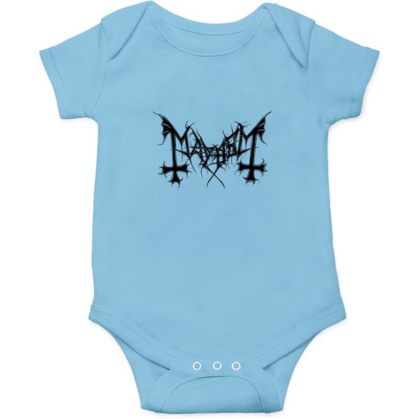 Mayhem - Logo (Black Cover Edition) - Mayhem - Onesies-image