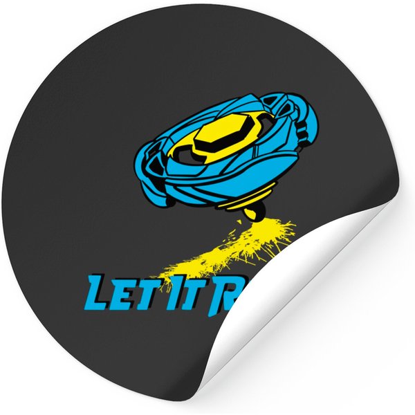 Beyblade Blue / Yellow - Beyblade - Stickers-image