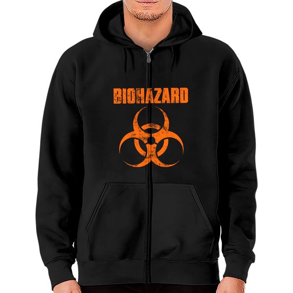 Biohazard Logo Official Tee Zip Hoodies Mens Unisex-image