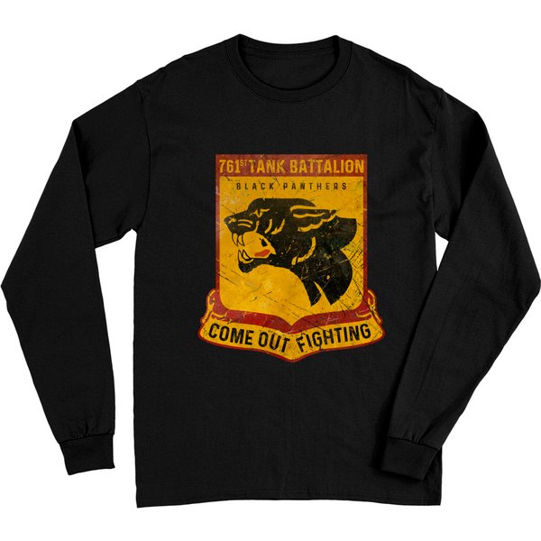 761St Tank Battalion - Black Panthers V03 - Tank Battalion - Long Sleeves-image