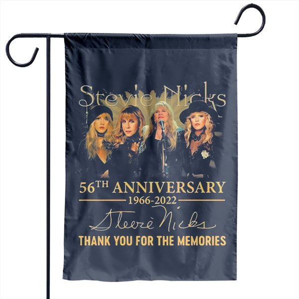 Stevie Nicks 56Th Anniversary Signature Garden Flags, Stevie Nicks Fan Lover Garden Flags-image