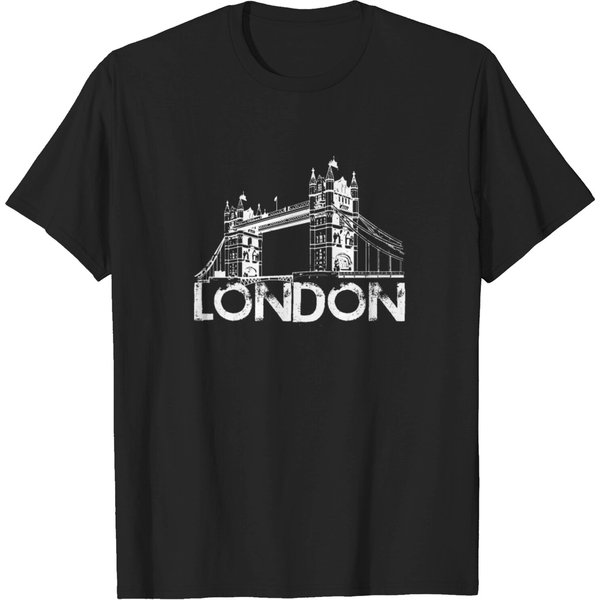 London Tower Bridge United Kingdom Great Britain T-Shirt-image