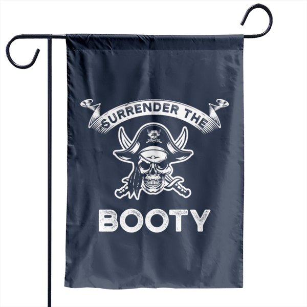 Pirate - Surrender The Booty Garden Flags-image
