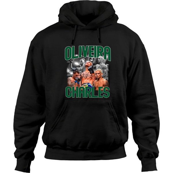 Charles Oliveira Hoodies, Charles Oliveira Vintage 90S Style Hoodies-image