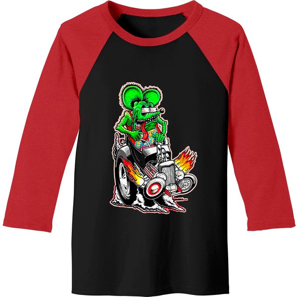 Official Rat Fink Original Merchandise Classic Baseball Tees-image