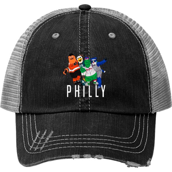 Philly Mascots - Eagles - Print Trucker Hat-image