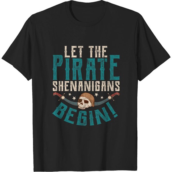 Pirate Pirate Ship Privateer Treasure Hunt Skull T-Shirt-image