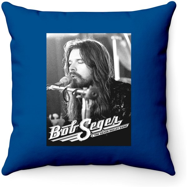 Bob Seger Piano Song - Bob Seger - Throw Pillows-image