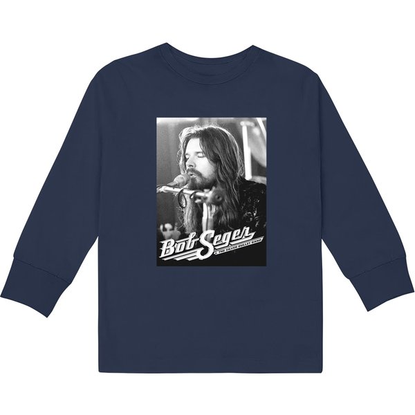 Bob Seger Piano Song - Bob Seger - Kids Long Sleeve T-Shirts-image