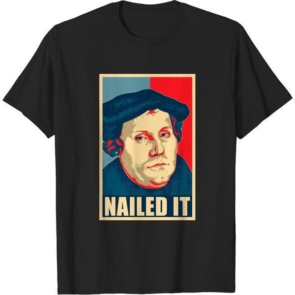 Martin Luther Nailed It Poster Pop Art - Martin Luther - T-Shirt-image