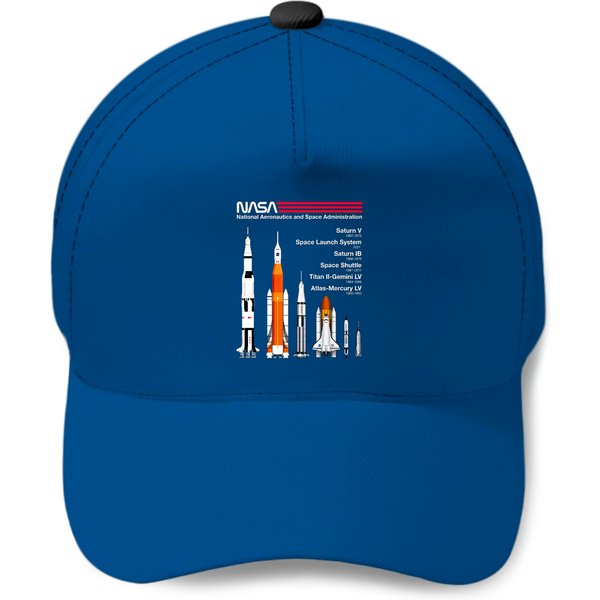Nasa Rockets - Saturn V, Sls, Saturn Ib, Space Shu Baseball Caps-image
