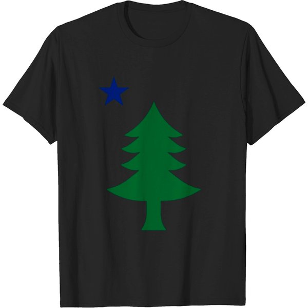 Maine Flag Pride Pine Tree State T-Shirt-image