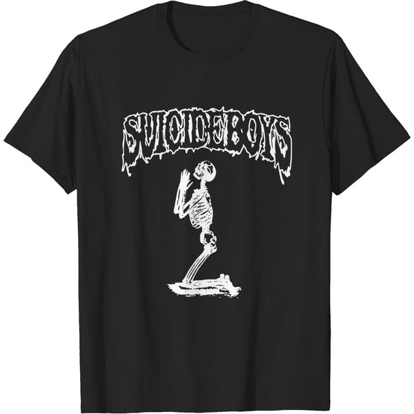 Vintage 90S Suicideboys Skeleton Tee Shirt-image