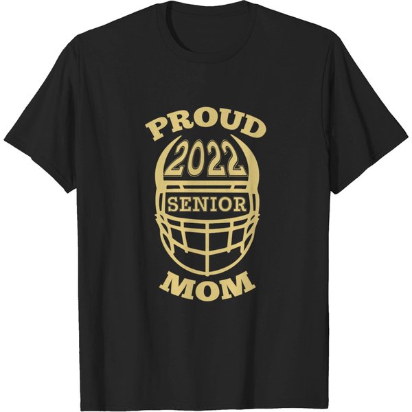 2022 Proud Mom Of A Senior Football Player - 2022 Proud Mom Of A Senior Football - T-Shirt-image