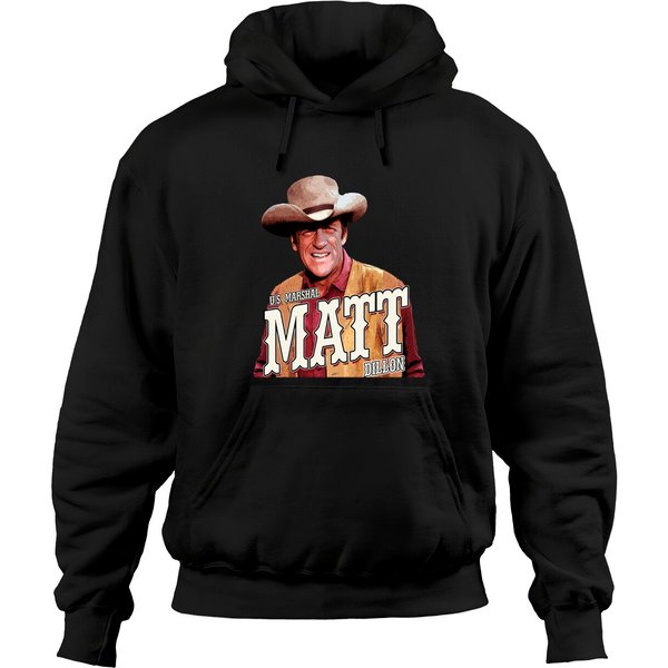 Gunsmoke T-Shirtus Marshal Matt Dillon From Gunsmoke Hoodies-image