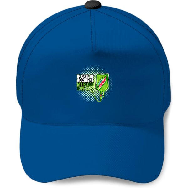 My Blood Type Is Mountain Dew Drinks Beer Gift Baseball Caps-image
