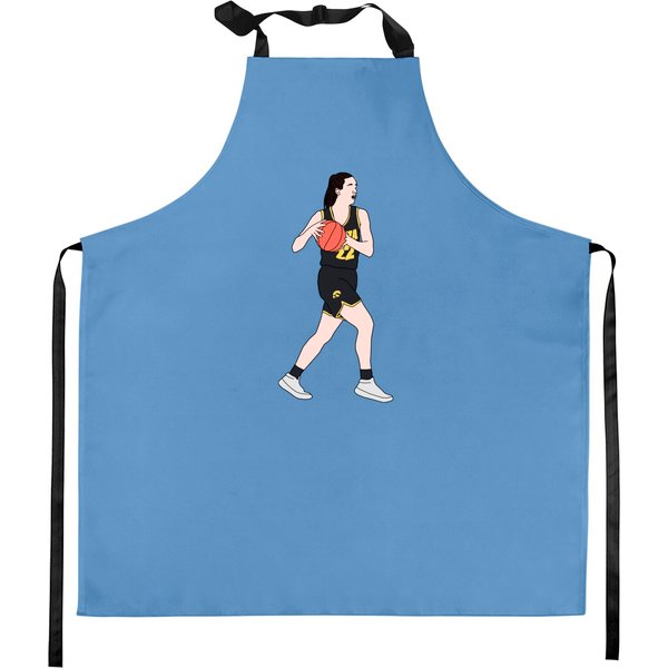 Cc With The Ball - Caitlin Clark - Kitchen Aprons-image