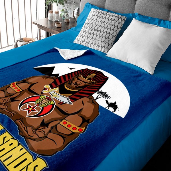 Mens Shriner Noble Burning Sands Pha Aeaonms Fathe Baby Blankets-image