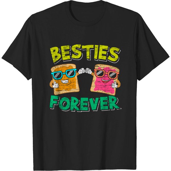 Peanut Butter & Jelly Sandwiches Funny Friends T-Shirt-image