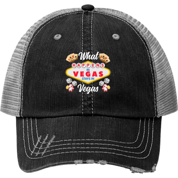 What Happens In Las Vegas Stays In Las Vegas Trucker Hats-image