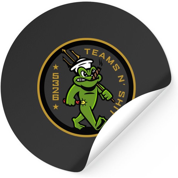 Us Navy Seal 5326 Freddie Frog Throwback - Us Navy Seal Apparel - Stickers-image