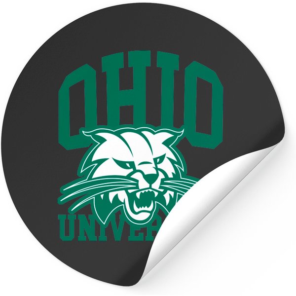 Ohio University Green On White - Ohio University - Stickers-image