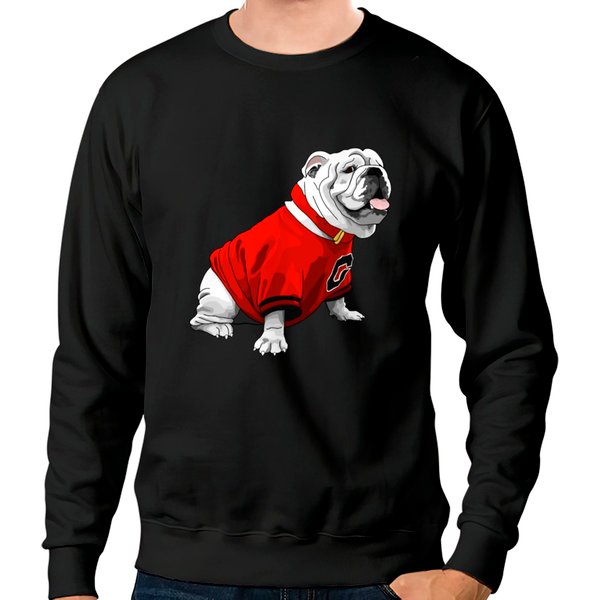 English Bulldog Dog Uga Bulldog Classic Sweatshirts-image